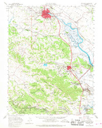 Petaluma 1954 topographic map thumbnail