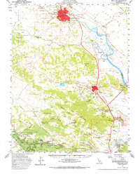 Petaluma 1954 topographic map thumbnail