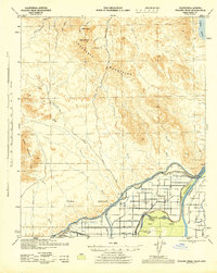 Picacho Peak 1945 topographic map thumbnail