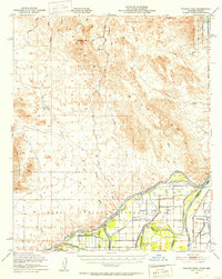 Picacho Peak 1951 topographic map thumbnail