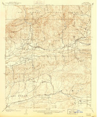 Piru 1921 topographic map preview