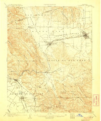 Pleasanton 1906 topographic map thumbnail