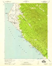 Point Arena 1943 topographic map thumbnail