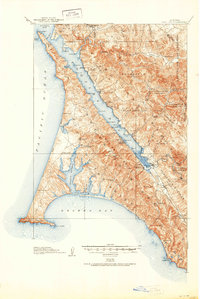 Point Reyes 1918 topographic map thumbnail