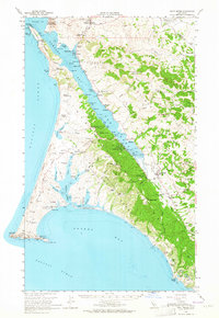 Point Reyes 1954 topographic map thumbnail