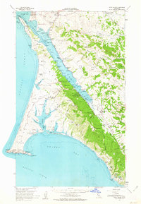 Point Reyes 1954 topographic map thumbnail