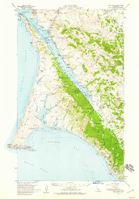 Point Reyes 1954 topographic map thumbnail