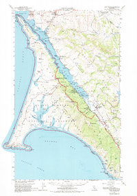 Point Reyes 1954 topographic map thumbnail