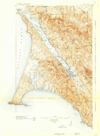 Point Reyes 1918 topographic map thumbnail