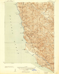 Point Sur 1925 topographic map preview