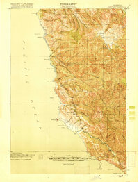 Point Sur 1918 topographic map thumbnail