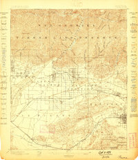 Pomona 1898 topographic map preview