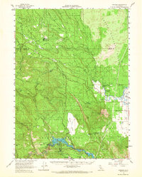 Pondosa 1961 topographic map thumbnail