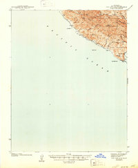 Port San Luis 1945 topographic map thumbnail