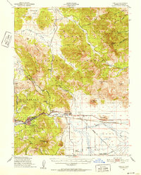 Portola 1950 topographic map thumbnail