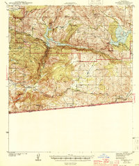 Potrero 1944 topographic map thumbnail