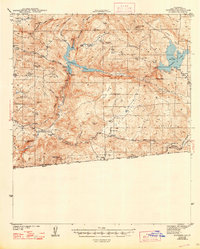 Potrero 1944 topographic map thumbnail
