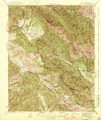 Priest Valley 1944 topographic map thumbnail