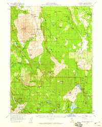 Prospect Peak 1957 topographic map thumbnail