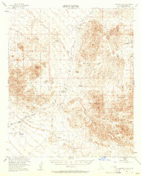 Quartz Peak 1953 topographic map thumbnail