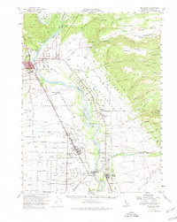 Red Bluff 1952 topographic map thumbnail