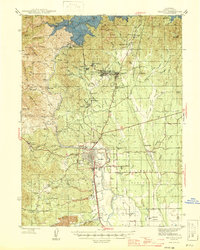 Redding 1946 topographic map thumbnail