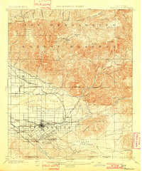 Redlands 1901 topographic map preview