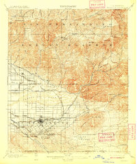 Redlands 1901 topographic map preview