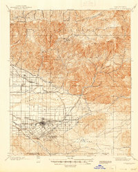 Redlands 1901 topographic map preview