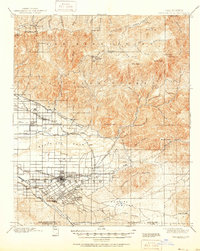 Redlands 1901 topographic map preview