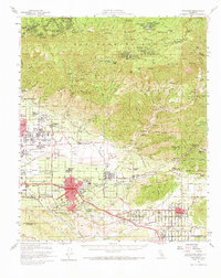 Redlands 1954 topographic map preview