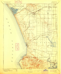 Redondo 1896 topographic map thumbnail