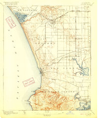 Redondo 1896 topographic map thumbnail