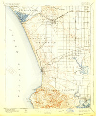 Redondo 1896 topographic map thumbnail