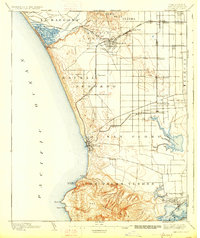 Redondo 1896 topographic map thumbnail