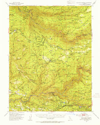 Saddle Mountain 1950 topographic map thumbnail
