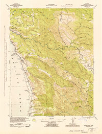 Saddle Point 1944 topographic map thumbnail