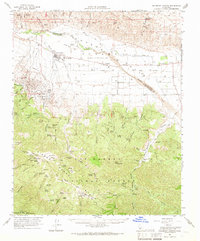 Salisbury Canyon 1964 topographic map thumbnail