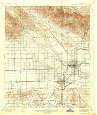 San Bernardino 1901 topographic map thumbnail