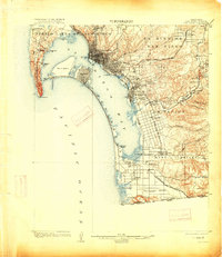 San Diego 1904 topographic map thumbnail