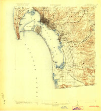 San Diego 1904 topographic map thumbnail