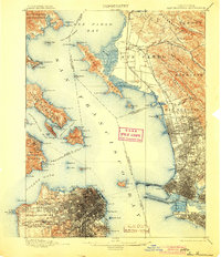San Francisco 1899 topographic map thumbnail