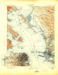 San Francisco 1899 topographic map thumbnail