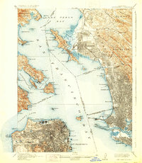 San Francisco 1915 topographic map thumbnail