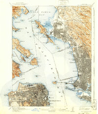 San Francisco 1915 topographic map thumbnail