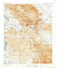 San Juan Bautista 1917 topographic map preview