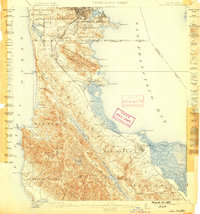 San Mateo 1899 topographic map thumbnail