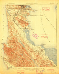 San Mateo 1899 topographic map preview