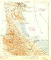 San Mateo 1899 topographic map thumbnail