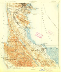 San Mateo 1899 topographic map thumbnail